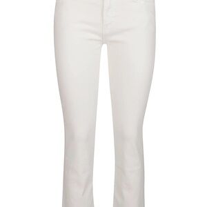 Mother The Rascal Ankle Snippet Jean in Whipping Cream - White denim size 27